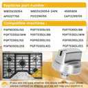 WB03X29354 Stove Knob (5PCS), WB03X29354 for GE Stove Knobs Replacement 4585908 AP6327766 PS12296156, for GE WB03X29354 Burner Knob, Fits Models PGP7030SL1SS PGP7036SL1SS PGP9036SL1SS