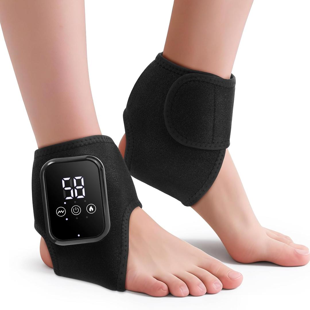 2PCS Foot Renew Massager for Neuropathy, 3-in-1 Cordless Foot and Ankle Massager for Heel, Arch & Ankle Relief, 2000mAh Rechargeable