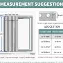 BGment Extra Long Doorway Room Darkening Curtains for Living Room, Privacy Sliding Door Bathroom Blackout Room Divider Curtains for Bedroom, Greyish White, Single Window Panels, W 52 x L 120 Inch