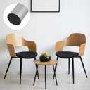 8 PCS 50mm (2 Inch) Round Plastic Plugs, Black Tubing End Cap Glide Insert Furniture Finishing-Plug for Round Metal Tube, Post Chairs Furniture