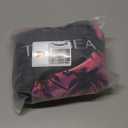 Plus Size Tankini Swimsuits Women - Blouson Two Piece Tummy Control Bathing Suit Criss Cross Tankini Top with Shorts (Pink Palm)