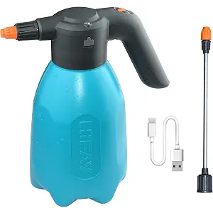 HIFAY ES2-PRO Electric Spray Bottle 2L/0.5Gallon, Rechargeable Battery Powered Sprayer Spray 60 Bottles On a Single Charge, Automatic Plant Misterï¼ŒPump Sprayer,Indoor Watering Can for Plants