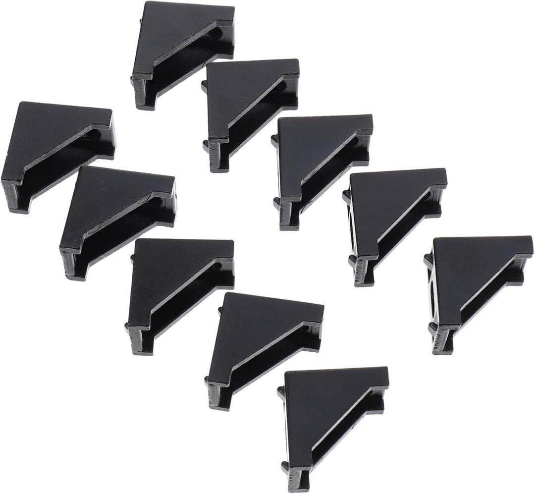 10 Pcs Aluminum Profile Connector Corner Angle for Series Resistant Easy Installation for Shelving and Furniture Projects