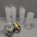 Wall Sconces Set of Two, Modern Bathroom Sconces Wall Lighting with Milky White Glass, Brushed Gold Sconces Wall Decor Set of 2 for Bathroom Mirror Bedroom Living Room Hallway