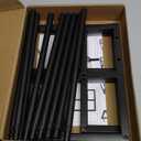 Expandable Coffee Syrup Organizer, Heavy Duty Syrup Rack Enlarged 6-12 Bottles Syrup Holder for Coffee Bar Accessories, Width Adjustable Space-Saving Storage Coffee Rack for Syrup, Liquor, Dressing