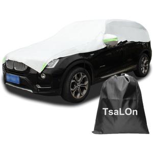 Fits SUV 157"-190" Half Car Cover Top Waterproof All Weather, Car Covers Outdoor Indoor for All Season Waterproof Dustproof Hail UV Resistant Snowproof Universal