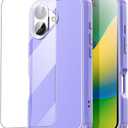 AICase for iPhone 16 Case with Glass Protector,3-Layer Heavy Duty Pocket-Friendly Rugged Durable Military Grade Protection Shockproof/Drop Proof/Dust Proof Protective Phone Cover for iPhone 16 6.1"_1