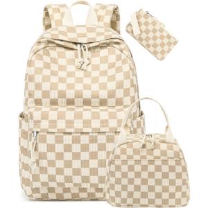 CAMTOP Backpack for School Kids Cute Backpacks for Girls Elementary Lighweight Bookbag with Lunch Box Pencil Case 3 in 1