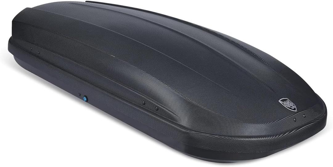 EcoSummer Rooftop Cargo Box Carrier Dual-Side Opening,12 Cubic Hard Shell Rooftop Cargo Carrier for Car Storage,165Lbs Weight Capacity with Secure Straps&Keys