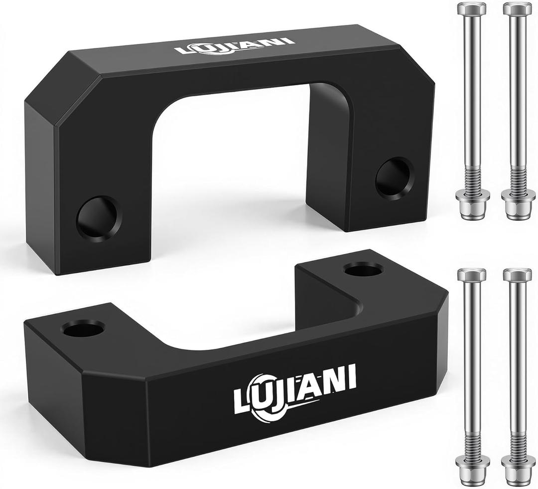 2 Inch Front End Leveling Lift Kit for 2007-2024 Silverado 1500 Avalanche Suburban Tahoe, Suspension Spring Strut Lift Spacers Compatible with 2007-2024 Sierra 1500 Yukon, 2 Pack