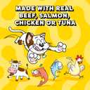 Temptations Creamy Puree Squeezable Lickable Cat Treats, Wet Cat Treats with Beef, Salmon, Chicken, and Tuna Variety Pack, 0.42 oz. Tubes, 48 Count (EXP 10/02/27)