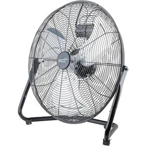 Comfort Zone 20 inch High-Velocity Heavy-Duty Industrial Floor Fan, 3 Speeds, Metal Construction and Aluminum Blades, Carry Handle, Rubber Feet, Ideal for Garage, Workshop, or Industrial Spaces, Black (20")