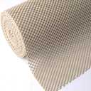 Shelf Drawer Liner Non-Adhesive Non Slip Durable Strong Long Size 12 in X 20ft for Drawers, Shelves, Cabinets, Storage, Kitchen and Desks, Beige