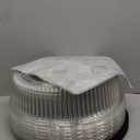 PACTOGO 16" Round Black Plastic Cater Trays with Clear Dome Lids - Disposable Stackable Serving Platters for Parties, Holidays, Events, and Buffet (Pack of 25 Sets)