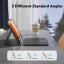 Trackpad Keyboard Case for Galaxy Tab S11 11 inch (SM-X730/SM-X736B), 7 Color Backlit, Magnetic Detachable Wireless Keyboard Leather Cover with S Pen Holder for Galaxy Tab S11 2025, Black