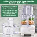 Top with 4 Locking Tabs 7-cup FP-631AGTXT-1 and DLC-117BGTXT1 Food Processor Work Bowl Fits Cuisinart DLC-10 Models, Fits Models DLC-10, DLC-10P, DLC-5, DLC-10S, DLC-10C, DLC-10SY, DLC-10SYP1