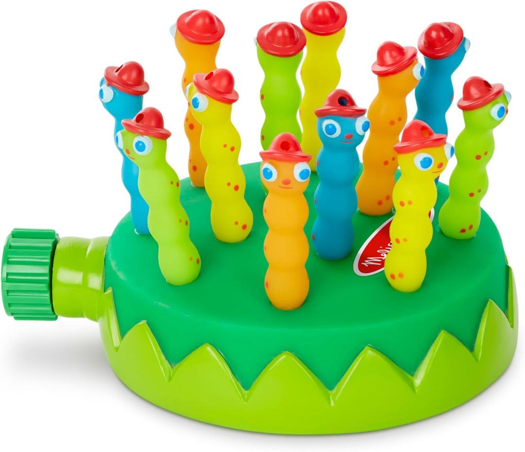 Melissa & Doug Splash Patrol Sprinkler Outdoor Water Toy for Kids - Water Sprinkler for Kids and Sensory Play, Connects to Standard Garden Hose, Ages 3+