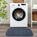 Gramercy Washable Bath Rug, Slate Blue, 24 in. x 40 in.