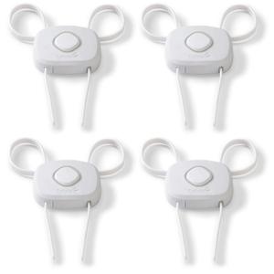 Safety 1st OutSmart Flex Lock, White, 4 Pack