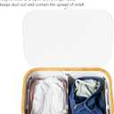 SpaceAid Double Laundry Hamper 2 Section with Lid and Removable Laundry Bags, 160L Clothes Basket with Bamboo Handles, Large Collapsible Hamper for Bedroom, Bathroom, Dorm, Laundry Room - White