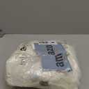 Womens Beanie Hat Scarf Gloves Set, Fleece Lined Winter Hat with Pom Pom, Long Knit Scarf Touchscreen Gloves for Cold Weather (White)