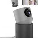 Hoop Wireless HD Indoor Security Camera with 10-Second Automatic Clip Storage, Smartphone App, Night Vision, Motion and Sound Detection, Two-Way Audio, 2.4/5.0GHz (PRO Grey)