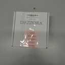 2 x Gothic Press On Nails with Bow & Skull - Handmade Black Pink French Tip Fake Nails | Rhinestone Jelly Glue Reusable 3D Nails for Women (Black Pink, XS)