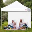 Tradesparker 10x10 Pop Up Canopy Wall with Zipper, 86 inch Height Instant Canopy SunWall Tent Sidewalls for 10x10 Pop Up Tent,2 Pack Sidewall Only,Black