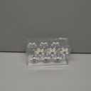 Cute Flower Shower Curtain Hooks, Pretty Floral Themed Elegant Bathroom Decor, Gold/ White