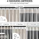 MIULEE Linen Pinch Pleated 100% Blackout Curtains for Bedroom 90 Inch Long 2 Panels Set- Back Tab Track Beige Thermal Insulated Cream Black Out Triple Pleat Room Darkening Drapes with Hooks, Greige