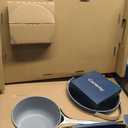 Caraway Nonstick Ceramic Cookware Set (12 Piece) Pots, Pans, Lids and Kitchen Storage - Non Toxic - Oven Safe & Compatible with All Stovetops - Navy