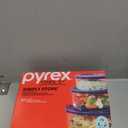 Pyrex Simply Store (3-Pack) Glass Food Storage Containers Set, (2, 4 & 7 Cup) Meal Prep Containers With Plastic BPA-Free Lids, Dishwasher & Microwave Safe