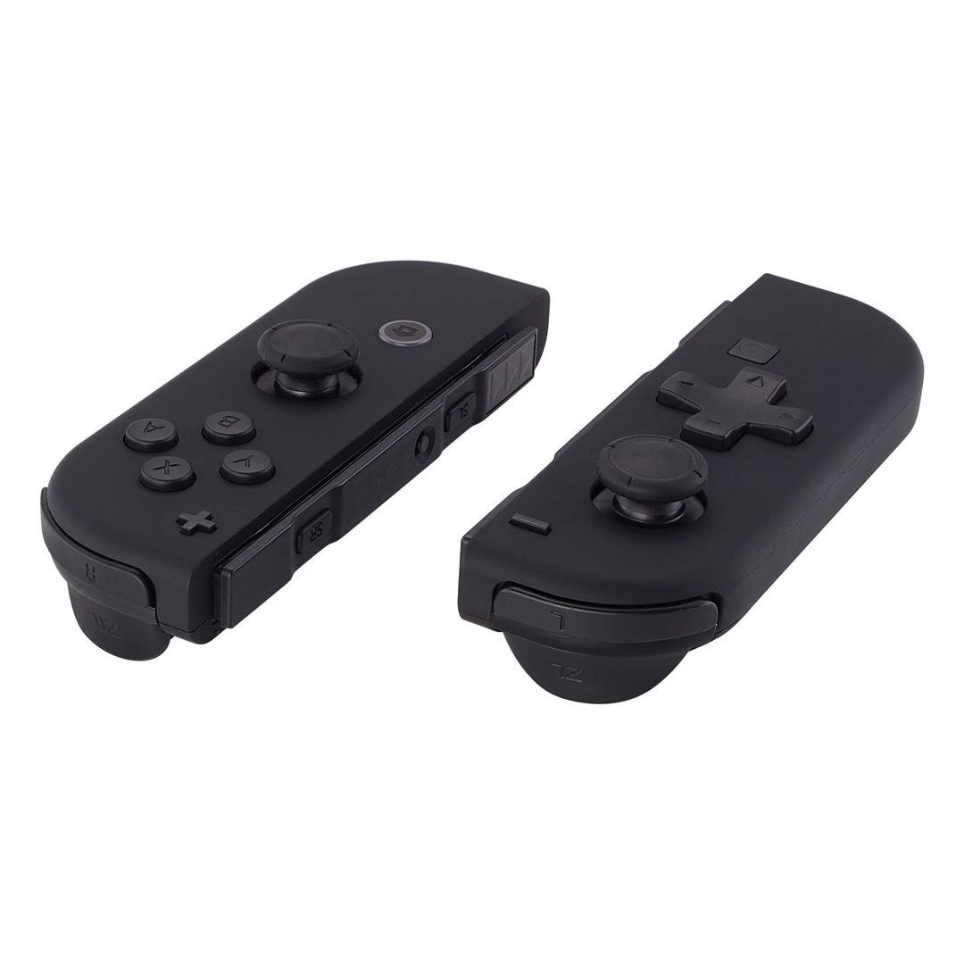 Black D-pad ABXY Keys SR SL L R ZR ZL Trigger Buttons Springs, Replacement Full Set Buttons Fix Kits for Nintendo Switch & Switch OLED Joycon (D-pad ONLY Fits for eXtremeRate Joycon D-pad Shell)