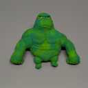 Squeeze Toy, Squishy Monkey Toy,Stretchy Glue-Sand Filled Rubber Gorilla,Elastic Stretchable, Autism,Decompression Toy for Adults and Children Animal for,Gift for Christmas, (Blue Medium)