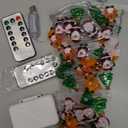 ZGWJ Christmas String Lights with Timer, Tree-Reindeer-Santa Claus 50LED 16FT Twinkle Fairy Lights 8 Modes for Bedroom,Christmas Parties Decoration (Xmas Tree-Reindeer-Santa Claus, 2PCS)