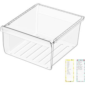 UPGRADED DA97-08693B Refrigerator Crisper Drawer Compatible with Samsung Refrigerator Drawer Parts RS25J500DSR RS25J500DSG RS261MDRS RS25H5000SR DA97-08693B Samsung Fridge Drawer Replacement Upper Bin