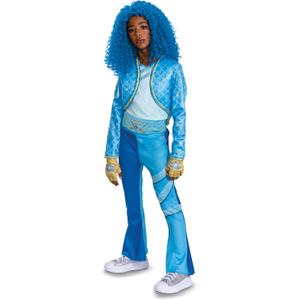 Descendants Chloe Deluxe Costume, Official Disney Descendants The Rise of Red Costume Jumpsuit, Wig not Included, Child Size (7-8)