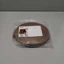 Floor Cord Cover Self Adhesive Cord Hider Floor Extension Cord Covers for Floor Power Cord Protector Cable Management Prevent Cable Trips Cable Cavity 0.47" W x 0.27" H (Smoked Brown Wood, 10Ft)