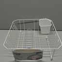 oggi Dish Drainer With Utensil Caddy, 12.5"x14.4"x5.4", White