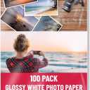 Better Office Products Glossy Photo Paper, 8.5 x 11 Inch, 100 Sheets, 200 gsm/53LBS, Letter Size, 100-Count Pack