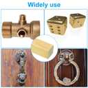 PATIKIL 3/8 x 3/8 x 8" H59 Brass Square Bar, Solid Flat Mill Stock for Crafting Maintenance Electrical Architectural Decoration, Brass