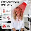 275W Infrared Heat Lamp Red Light Portable Floor Hair Dryer Stand Up Color Processor Styling Perming Dryer Accelerator 110V (White)