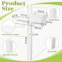 Colingmill 4.5ft x 2 in X2 in Mailbox Post with Planter Arm, Decorative Wood Mailbox Stand, No Dig Waterproof White Mail Box Post for Outside, Outdoor Garden for Yard(Without Mailboxes)
