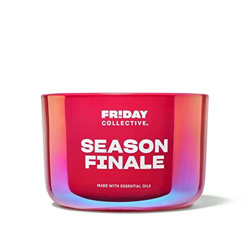 Friday Collective Season Finale Candle, Floral Scented, Made with Essential Oils, 3 Wicks, 13.5 oz