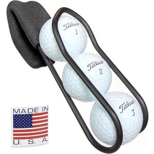 SnakeBelly Golf Ball Holder - Pro with Quick-Draw Release (Black)