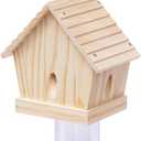 Carpenter Bee Trap for Outside - Chalet Style Nature Hanging Wood Carpenter Bee Traps Outdoor - Best Bee Trap - Insect Traps with Removable Vault (1 Pack)