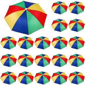 Kacctyen 20 Pieces Camouflage Umbrella Hat for Adults Waterproof Head Umbrella Cap for Summer Beach Fishing Hiking Camping Kacctyen 20 Pieces Camouflage Umbrella Hat for Adults Waterproof Head Umbrella Cap for Summer Beach Fishing Hiking Camping
