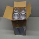 novelinks 8 oz Clear Plastic Mason Jars with Lids, 16 Pack Small Plastic Containers with Lids 8oz, Slime Containers with Lids & Spice Jars for Kitchen Organization (16 Pack,Silver)