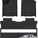 Priprilod Floor Mats Fit for Honda Ridgeline Crew Cab 2017-2025 All Weather Protector TPE Floor Liners Custom Fit Car Mats Non-Slip