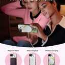 LUHOURI for iPhone 16e Case Wallet - Wireless Charging Compatible Detachable Flip Folio Leather Cover - RFID Blocking 4 Card Slots - Protective Phone Case for Women - Blooming Wildflowers